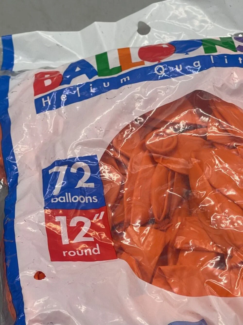 balloons helium quality black orange 12